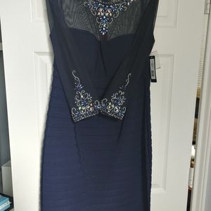 Navy blue beaded dress